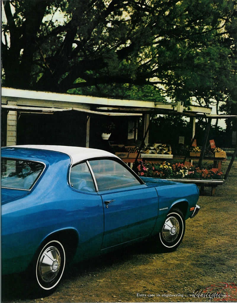 1973 Plymouth Duster, Valiant and Barracuda Brochure Page 10